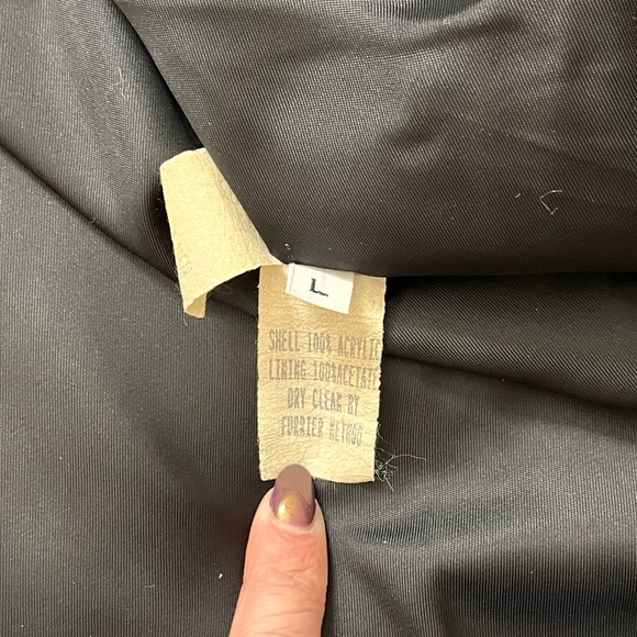 Vintage Donnybrook Faux Fur Coat Jacket Car Coat Faces Oversized L Large - Picture 9 of 12